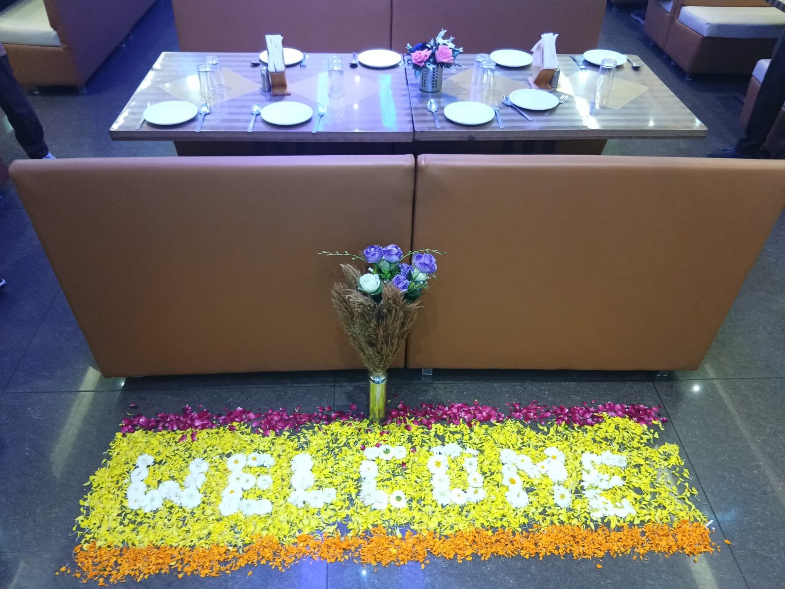 Hotel Papillon grand welcome setup